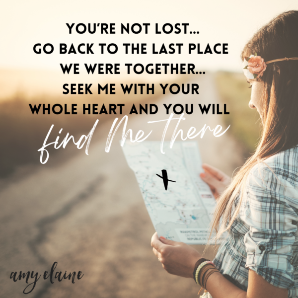You're not lost